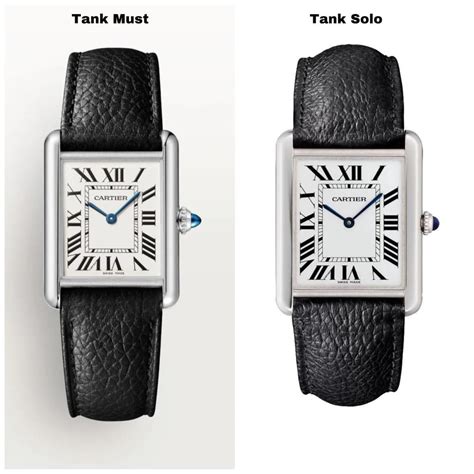 cartier tank solo vs louis|tank solo vs must.